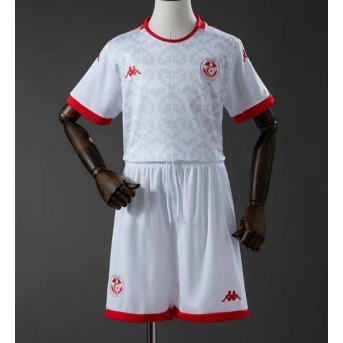 Billige Fotballdrakt Tunisia Replika Bortedraktsett Barn VM 2026 Kortermet (med bukser)